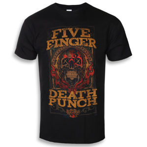 Tričko metal ROCK OFF Five Finger Death Punch Wanted černá XXL
