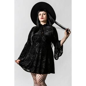 šaty dámské KILLSTAR - Lost Kingdom Lace-Up - Black - KSRA004356 4XL