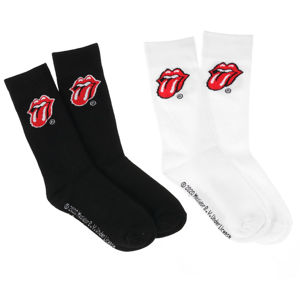 ponožky Rolling Stones - Tongue - 2-Pack - black/white - MC605 39-42