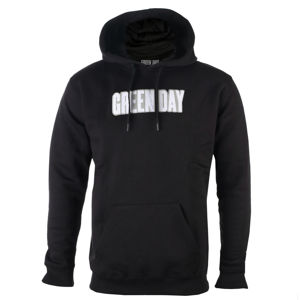 mikina s kapucí ROCK OFF Green Day Logo & Grenade Applique černá L