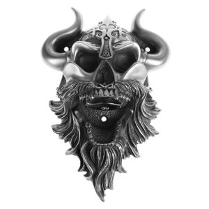 otvírák (nástěnný) Viking - Skull (Silver Finish) - BEER BUDDIES - BB49SIL