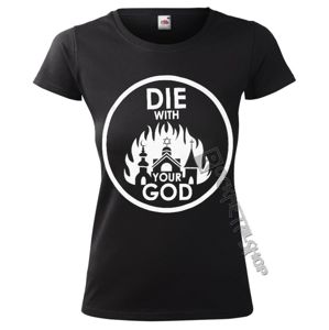 tričko hardcore AMENOMEN DIE WITH YOUR GOD černá M