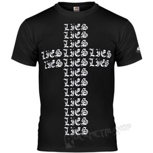 tričko hardcore AMENOMEN LIES černá