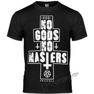 tričko hardcore AMENOMEN NO GODS NO MASTERS černá