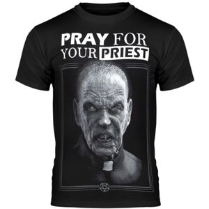 tričko hardcore AMENOMEN PRAY FOR YOUR PRIEST černá L