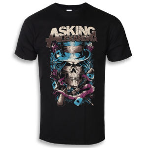 Tričko metal ROCK OFF Asking Alexandria Hat Skull černá S