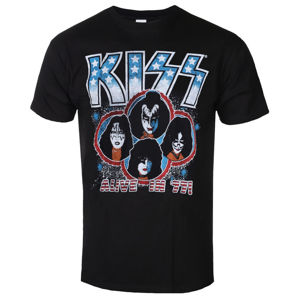 Tričko metal ROCK OFF Kiss Alive in '77 černá XL
