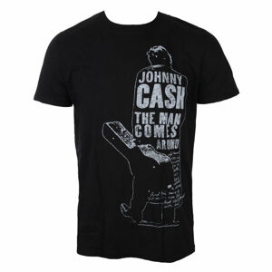 Tričko metal ROCK OFF Johnny Cash Man Comes Around černá L