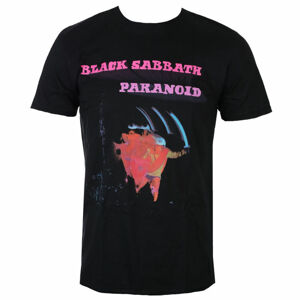 tričko metal ROCK OFF Black Sabbath Paranoid Motion Trails černá XL