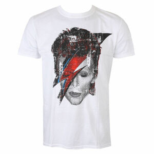 tričko pánské David Bowie - Halftone Flash Face - White - ROCK OFF - BOWTS17MW XL