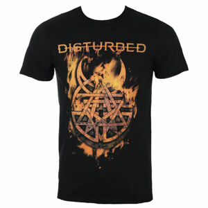 Tričko metal ROCK OFF Disturbed Burning Belief černá XXL