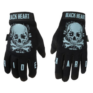 rukavice BLACK HEART Moto W-TEC Web Skull XXL