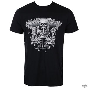 Tričko metal ROCK OFF Guns N' Roses Skeleton Guns černá XL