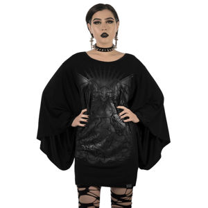 tričko KILLSTAR Satan Is A Woman Kimono Tunic černá L