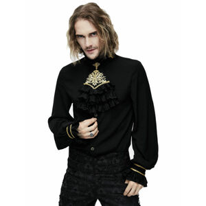 košile DEVIL FASHION Gabriel Gothic Embroidered Chiffon 3XL