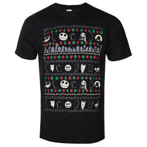 tričko BIL Nightmare Before Christmas Festive Icons černá XL
