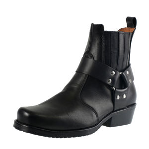 boty kožené STEADY´S Black černá 43
