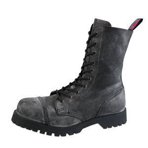 boty kožené NEVERMIND Black Antrax černá šedá 42