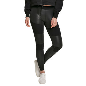kalhoty plátěné URBAN CLASSICS Fake Leather Tech Leggings L