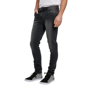 kalhoty jeans URBAN CLASSICS Slim Fit Zip Jeans 33/32