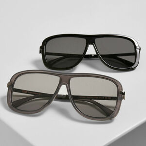 sluneční brýle (set 2kusů) URBAN CLASSICS - Milos - TB4211A - black/black+grey/g