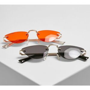 sluneční brýle (set 2ks) URBAN CLASSICS - Manhatten - TB4884 - silver/black+gold/o
