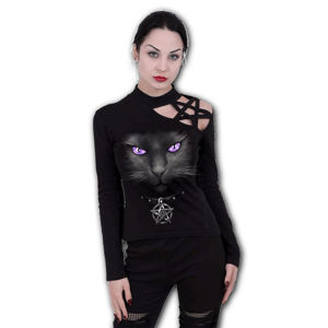 tričko SPIRAL BLACK CAT černá XL
