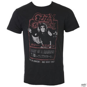 Tričko metal ROCK OFF Ozzy Osbourne Japan Flyer Vintage černá XL