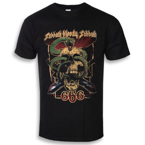 Tričko metal ROCK OFF Black Sabbath Bloody Sabbath 666 černá 3XL