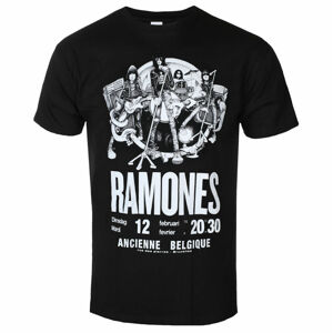 Tričko metal ROCK OFF Ramones Belgique černá L