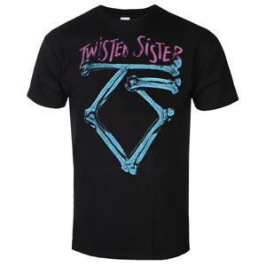 Tričko metal HYBRIS Twisted Sister Washed Logo černá XXL