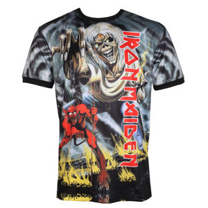 Tričko metal AMPLIFIED Iron Maiden NUMBER OF THE BEAST černá XXL