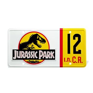 figurka filmová NNM Jurassic Park Replica 1/1 Dennis Nedry License Plate