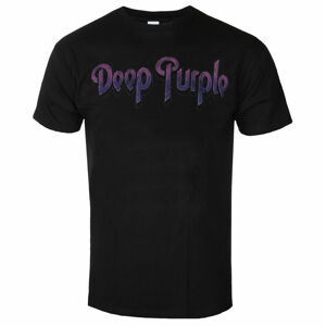 Tričko metal ROCK OFF Deep Purple Vintage Logo černá XL