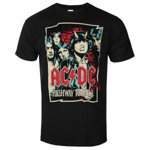 tričko pánské AC/DC Highway To Hell - Sketch - Black - ROCK OFF - ACDCTS77MB XXL
