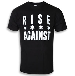 tričko metal KINGS ROAD Rise Against Chicago Flag White černá L
