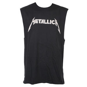 tílko unisex Metallica - White Logo - CHARCOAL - AMPLIFIED - ZAV804MHC XL