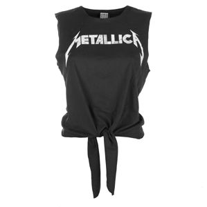 tílko dámské (top) Metallica - White Logo - CHARCOAL - AMPLIFIED - ZAV805MHC L